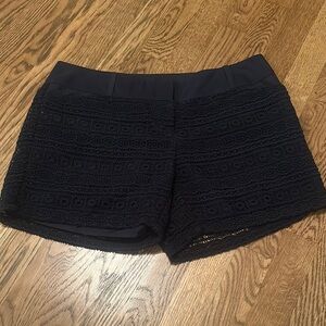 The Limited - Elegant Navy Lace Women Shorts -8